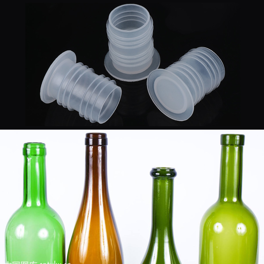 Bottle Stopper Set - 10ピース/セット新白プラスチックワインストッパー交換peボトルシーラーキャッププラグガラスセーバーシーラープラグキッチンバーツール
