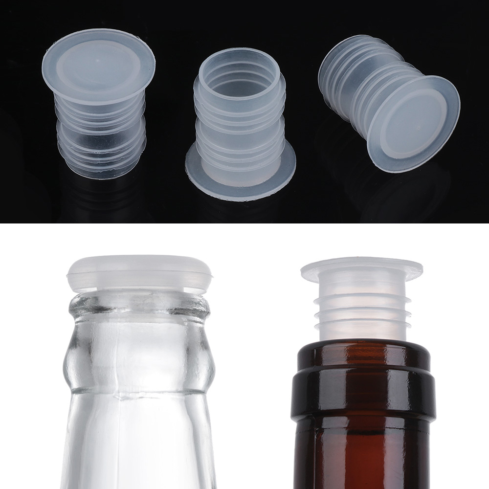 10ピース/セット新白プラスチックワインストッパー交換peボ - Bottle Stopper Set のレビューと価格