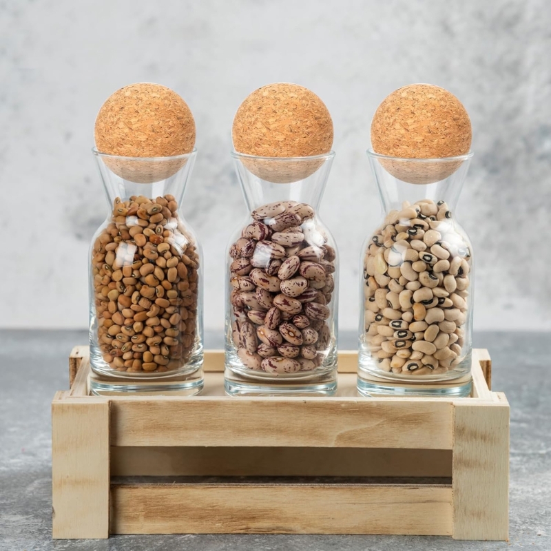 2.4インチ木製コルクボールストッパー装飾ストッパーワインボ - Bottle Stopper Set のレビューと価格