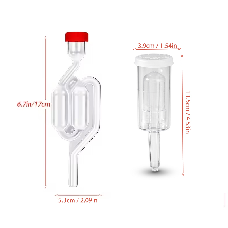 S字型エアロック、食品グレードのグロメット付き、自家醸造用バ - Wine Beer Making Supplies のレビューと価格