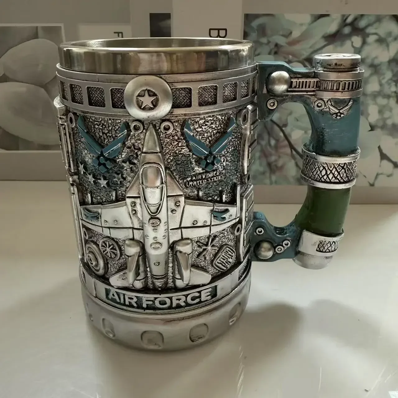 1個 ネイビーカップ 空軍アンカー プレーン ワインマグ レ - Wine Beer Coffee のレビューと価格