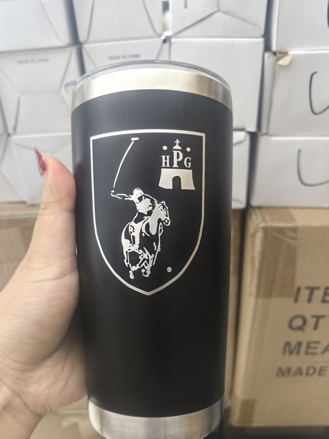 ロゴ入り20オンスワインサーマルビールマグクールコールドアイ - Wine Beer Coffee のレビューと価格