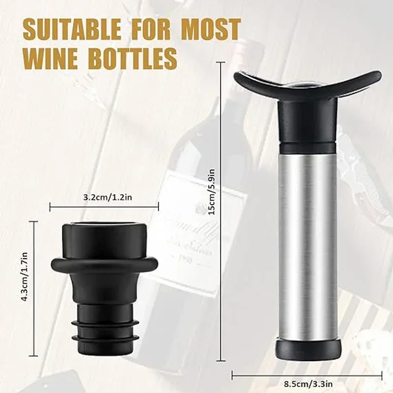 ワインボトルツールキット,ワインボトルオープナー,ワインプロ - Bottle Stopper Set のレビューと価格