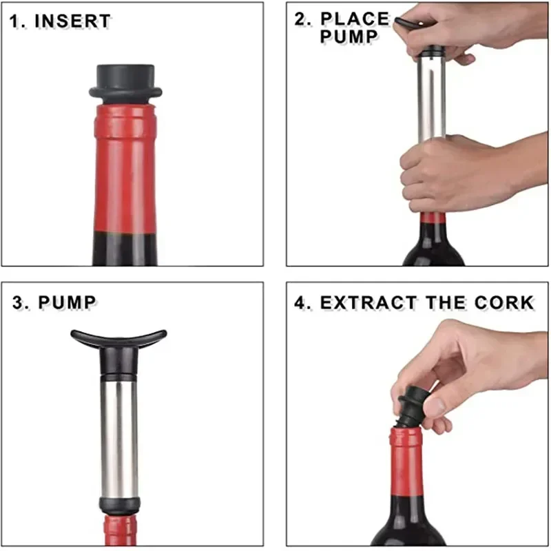 ワインボトルツールキット,ワインボトルオープナー,ワインプロ - Bottle Stopper Set のレビューと価格