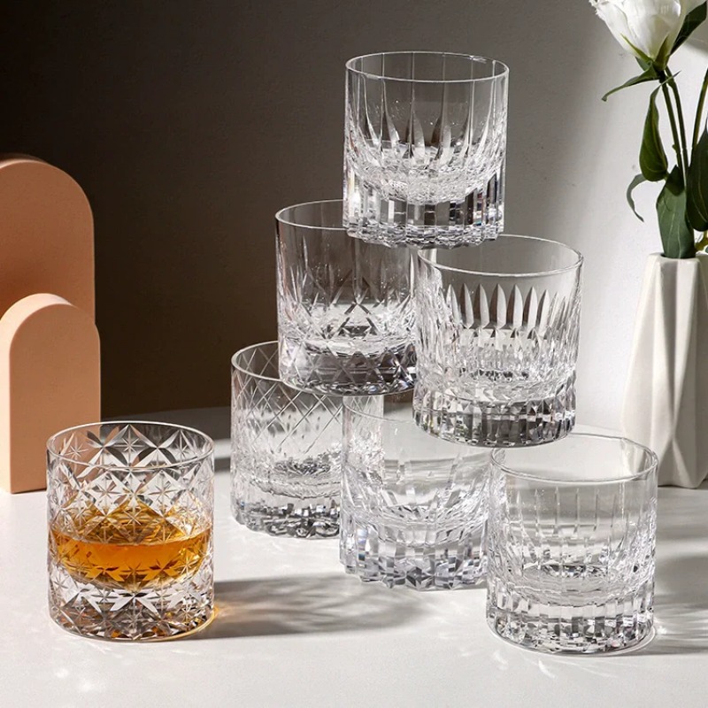 手作りウイスキーグラス 江戸カットクリスタルグラス ライトラ - Wine Beer Spirits のレビューと価格