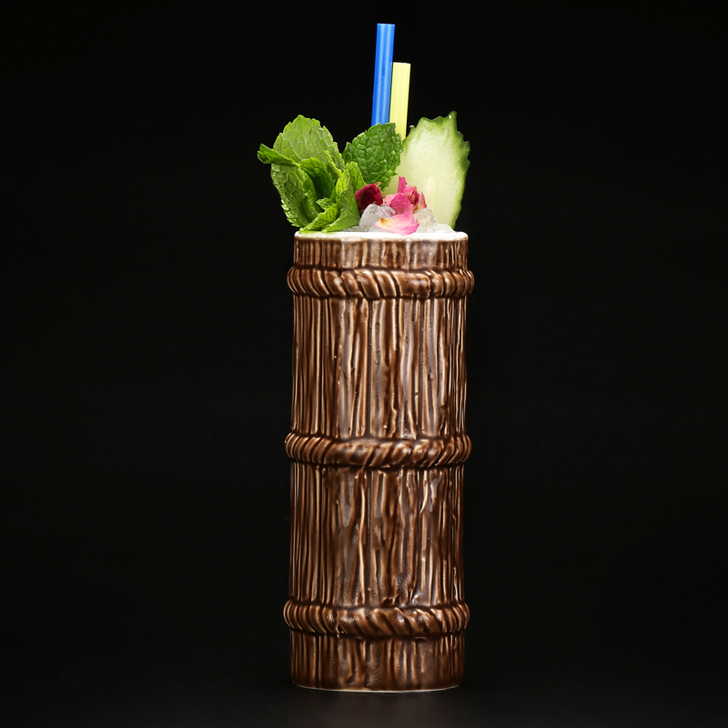 410ml セラミックティキマグ クリエイティブな磁器製ビー - Wine Beer Coffee のレビューと価格