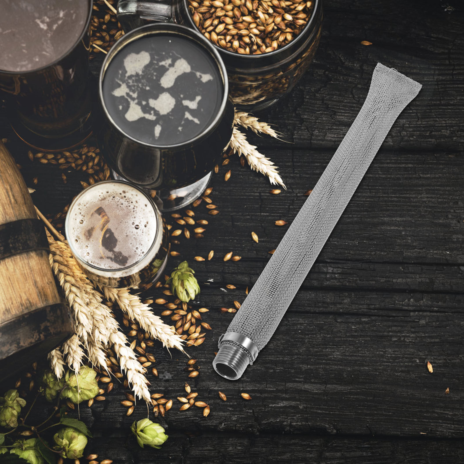 ビール醸造フィルターチューブステンレス鋼ホップストレーナー自 - Wine Beer Making Supplies のレビューと価格