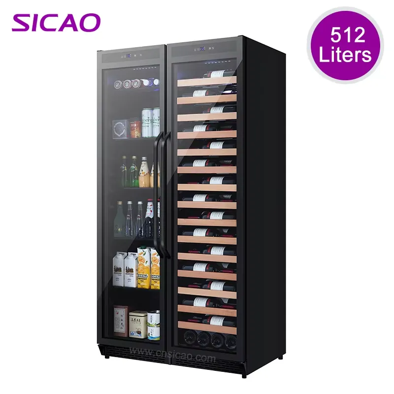 ビルトイン飲料冷蔵庫 ダブルドアワインクーラー 大容量ビール - Wine Beer Dual Zone のレビューと価格