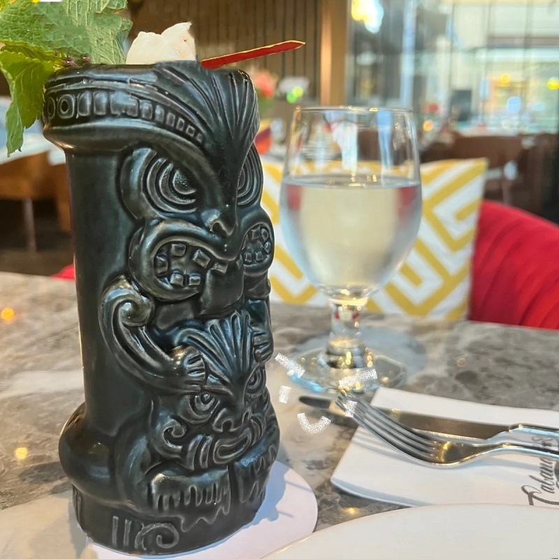 630ml セラミックティキマグ クリエイティブ磁器ビールワ - Wine Beer Coffee のレビューと価格