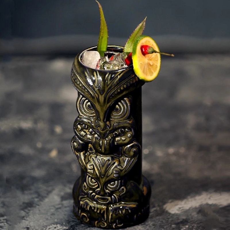 630ml セラミックティキマグ クリエイティブ磁器ビールワ - Wine Beer Coffee のレビューと価格